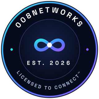 008Networks seal – Licensed to Connect, est. 2026